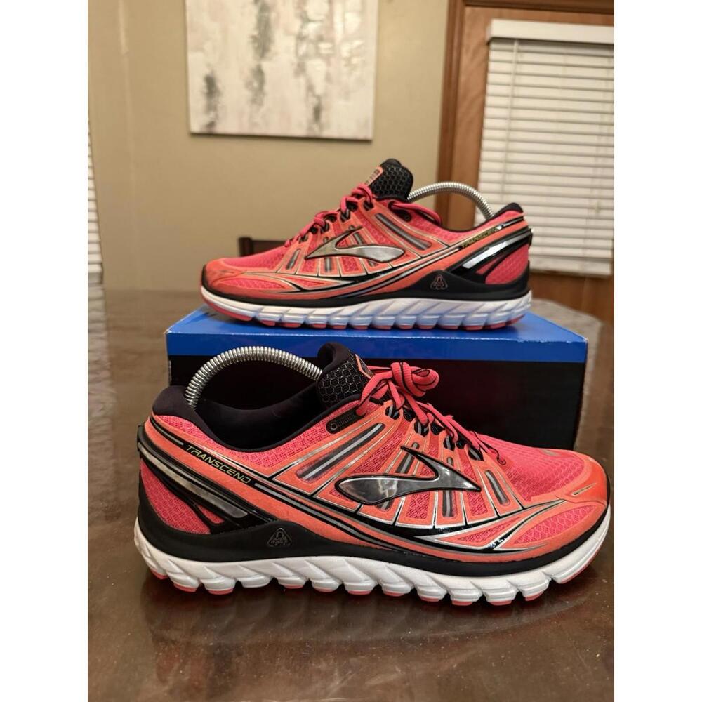 Brooks Transcend Men's Size 12 Shoes Orange 1101571D908